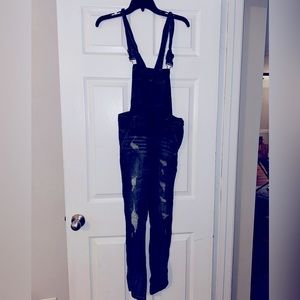 Skinny Leg Jean Overalls